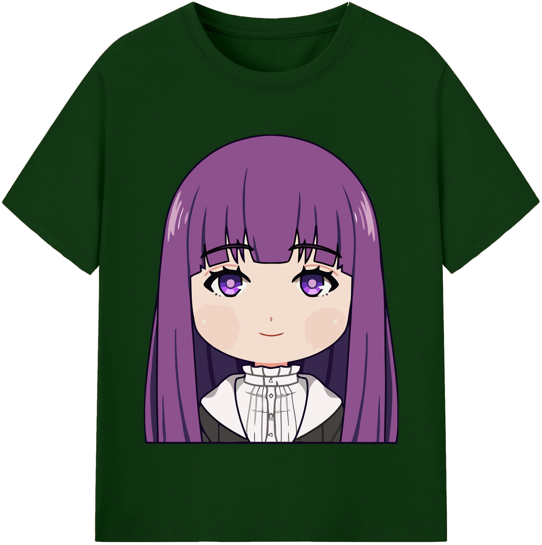 （画像用） 葬送のフリーレン Frieren 綿100％半袖Tシャツ（フロントプリント）